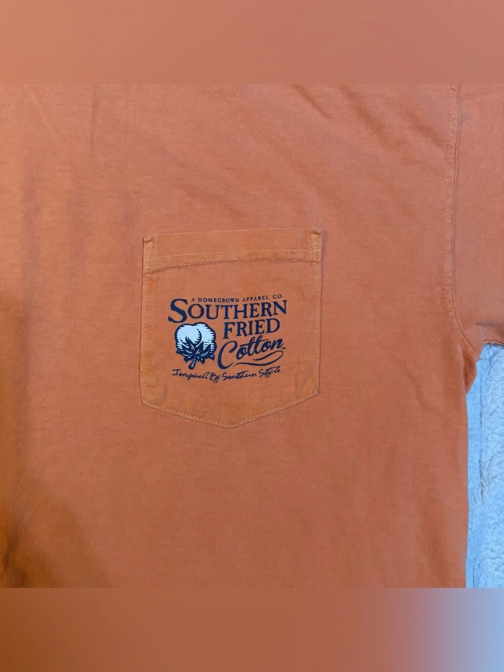Southern Fried Cotton Orange GSP Graphic Tee L